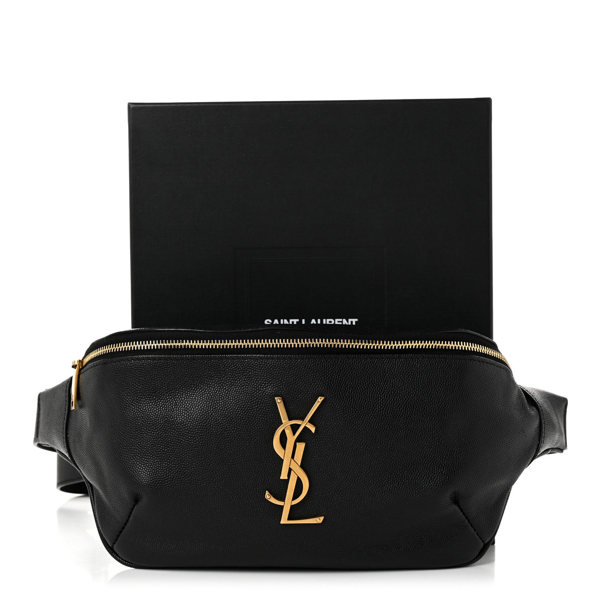 Saint Laurent Grain De Poudre Monogram Belt Bag Black 10 of 10