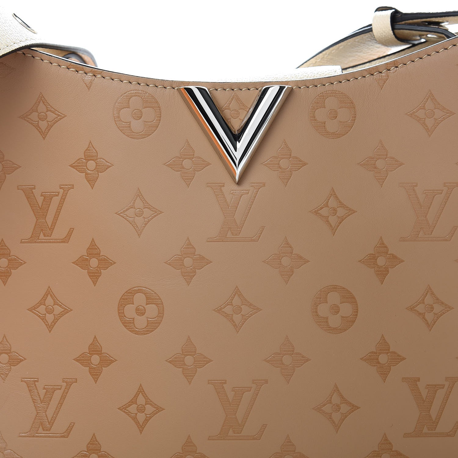 Louis Vuitton Cuir Plume Cuir Ecume Very Hobo Sesame Creme 8 of 11