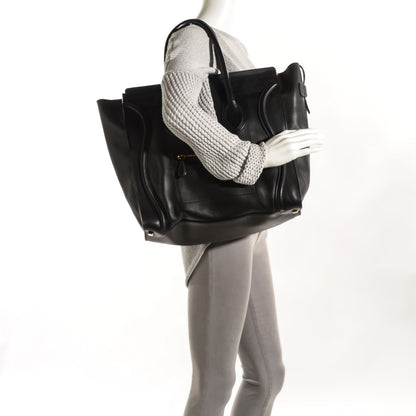 Celine Smooth Calfskin Medium Luggage Black 2 of 9