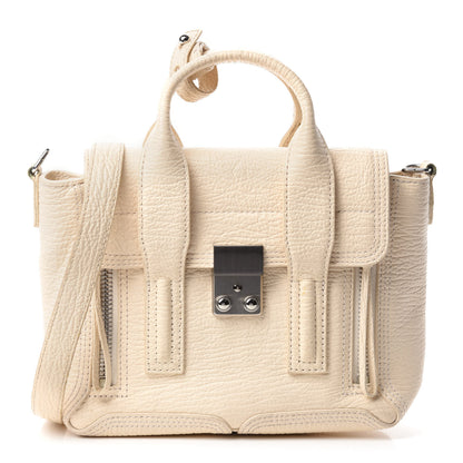 3.1 Phillip Lim Textured Calfskin Mini Pashli Satchel Milk 1 of 13