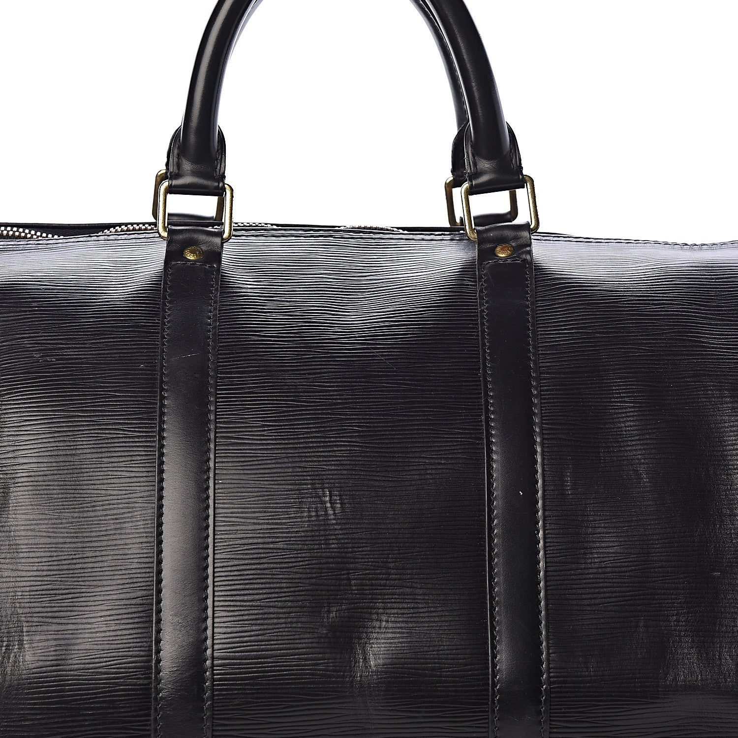 Louis Vuitton Epi Keepall 55 Black 8 of 14