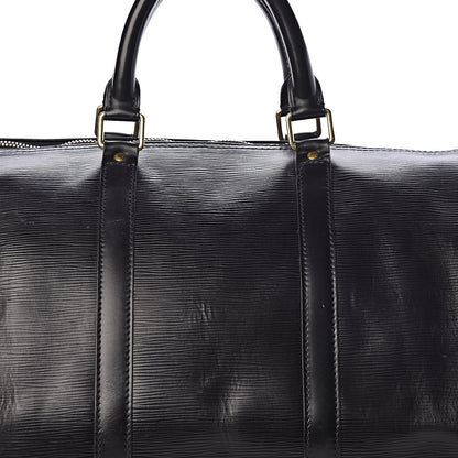 Louis Vuitton Epi Keepall 55 Black 8 of 14