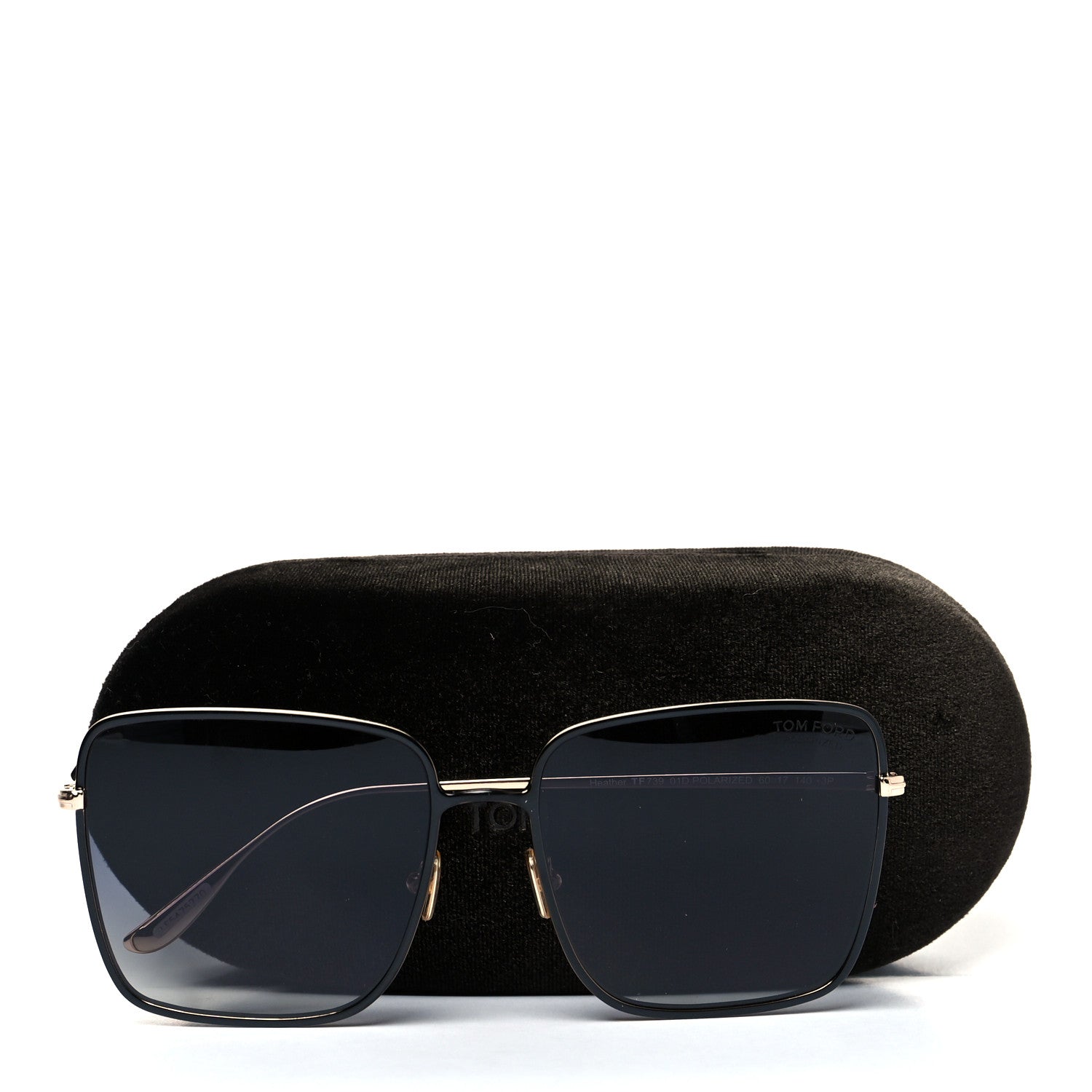 Tom Ford Acetate Polarized Heather Sunglasses TF739 Black 10 of 10