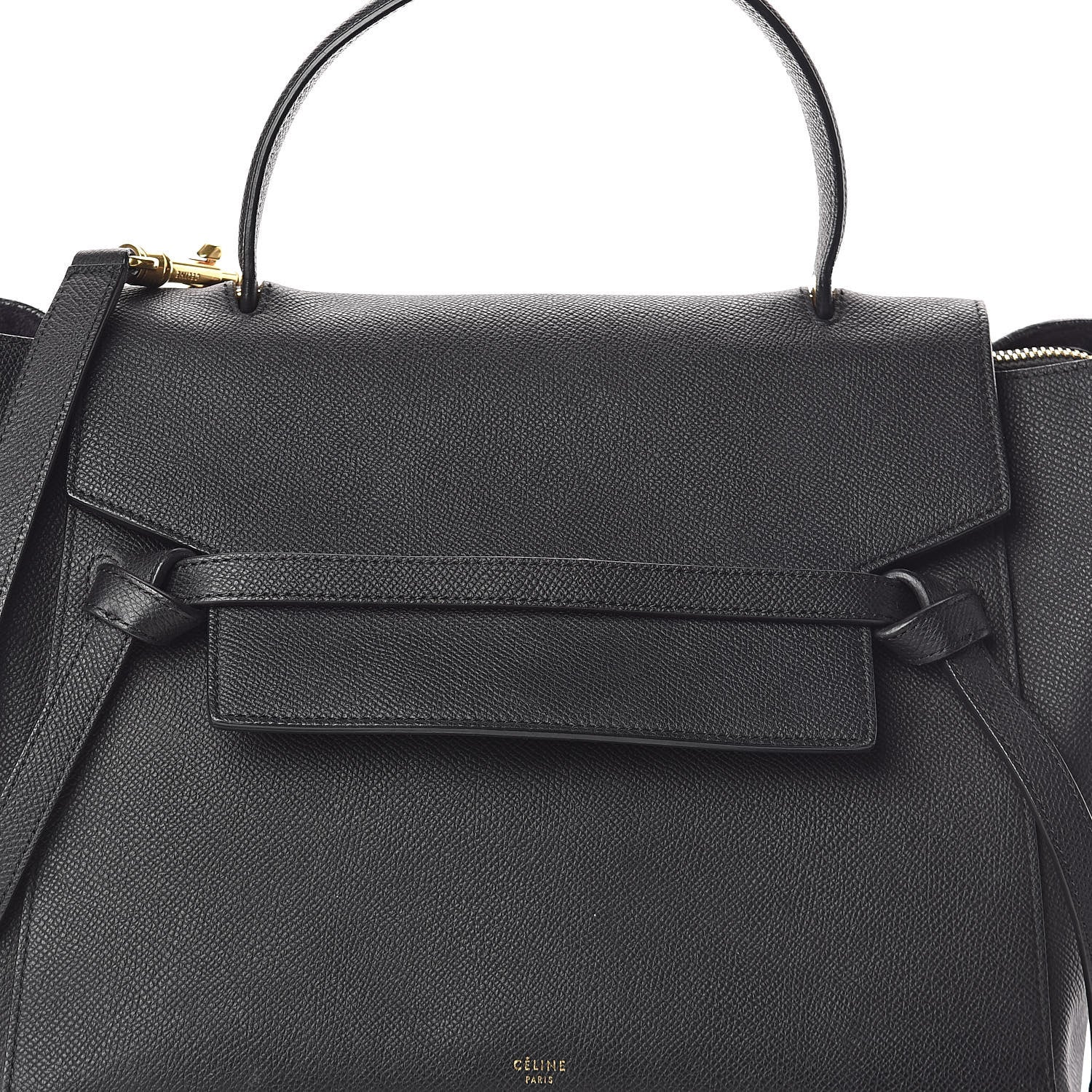 Celine Grained Calfskin Mini Belt Bag Black 7 of 9