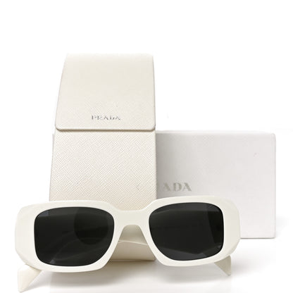 Prada Acetate Symbole Sunglasses SPR 17W White White 12 of 14