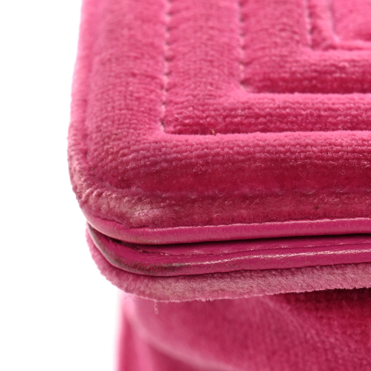 Chanel Velvet Quilted Small Boy Flap Fuchsia 12 of 15