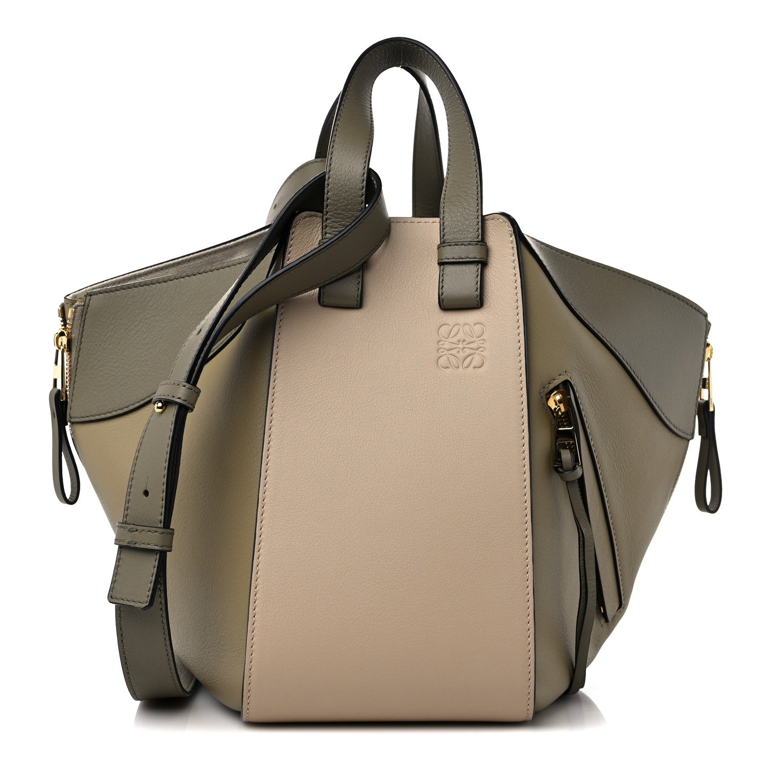 Loewe Calfskin Small Hammock Shoulder Bag Clay Green Dusty Beige 1 of 9