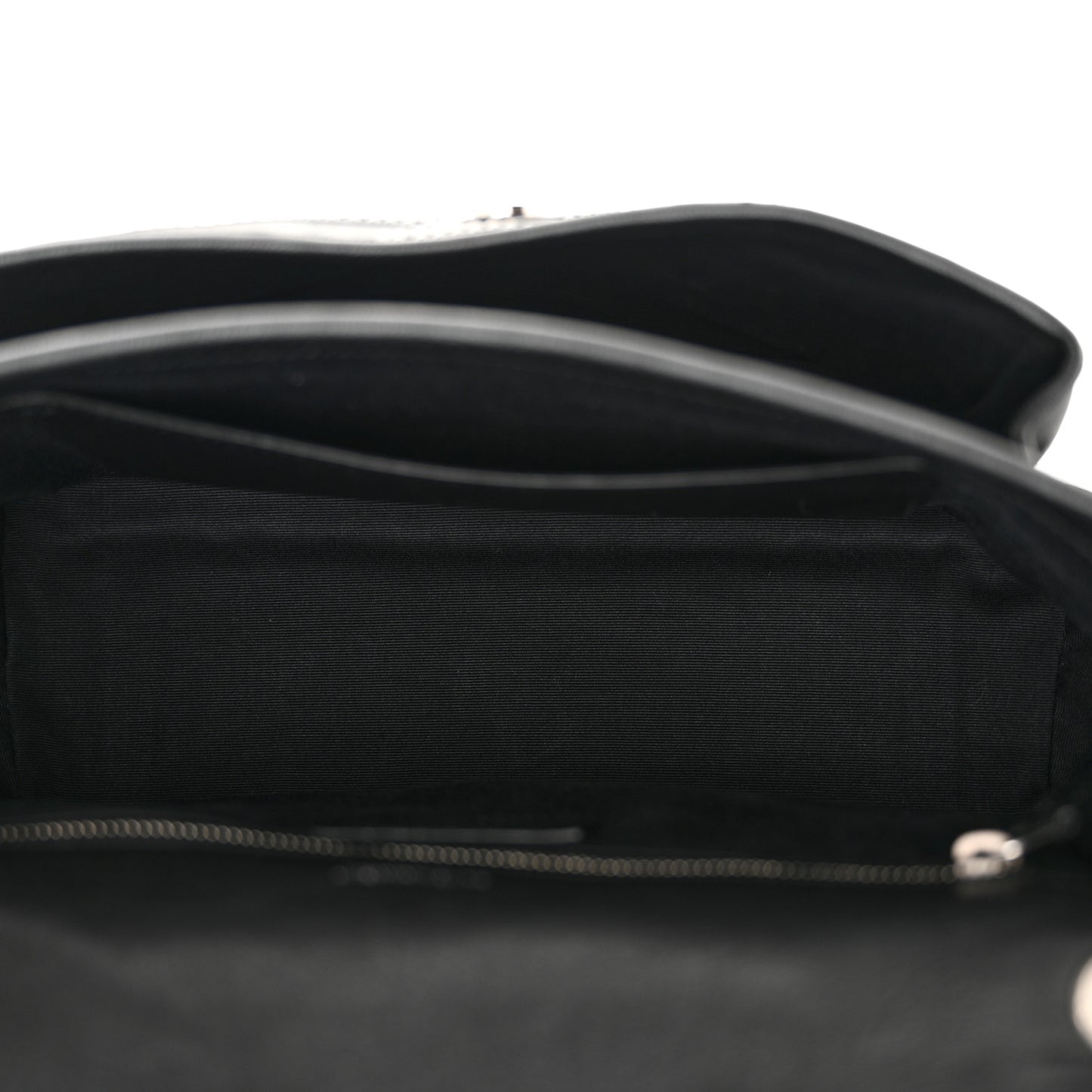 Calfskin Matelasse Monogram Microstud Medium Niki Chain Satchel Black