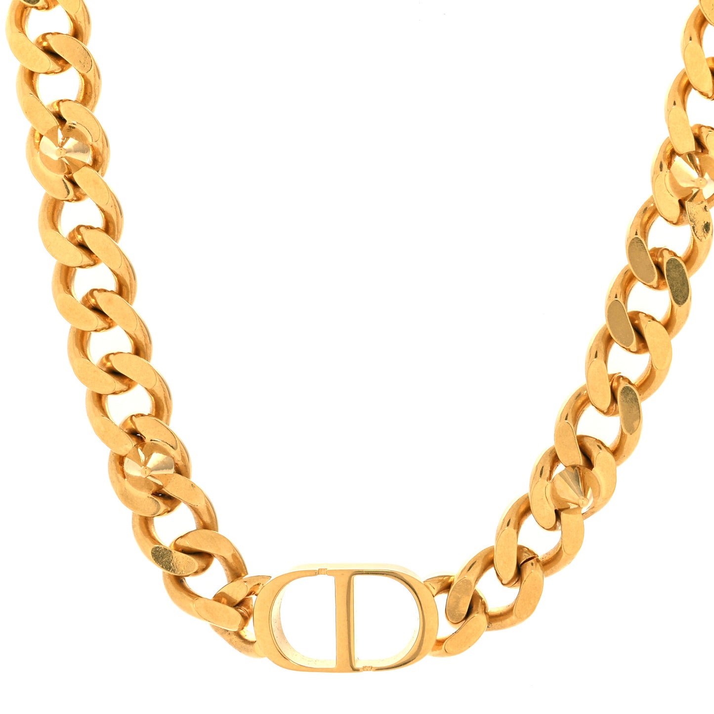 Metal CD Spikes Choker Necklace Gold