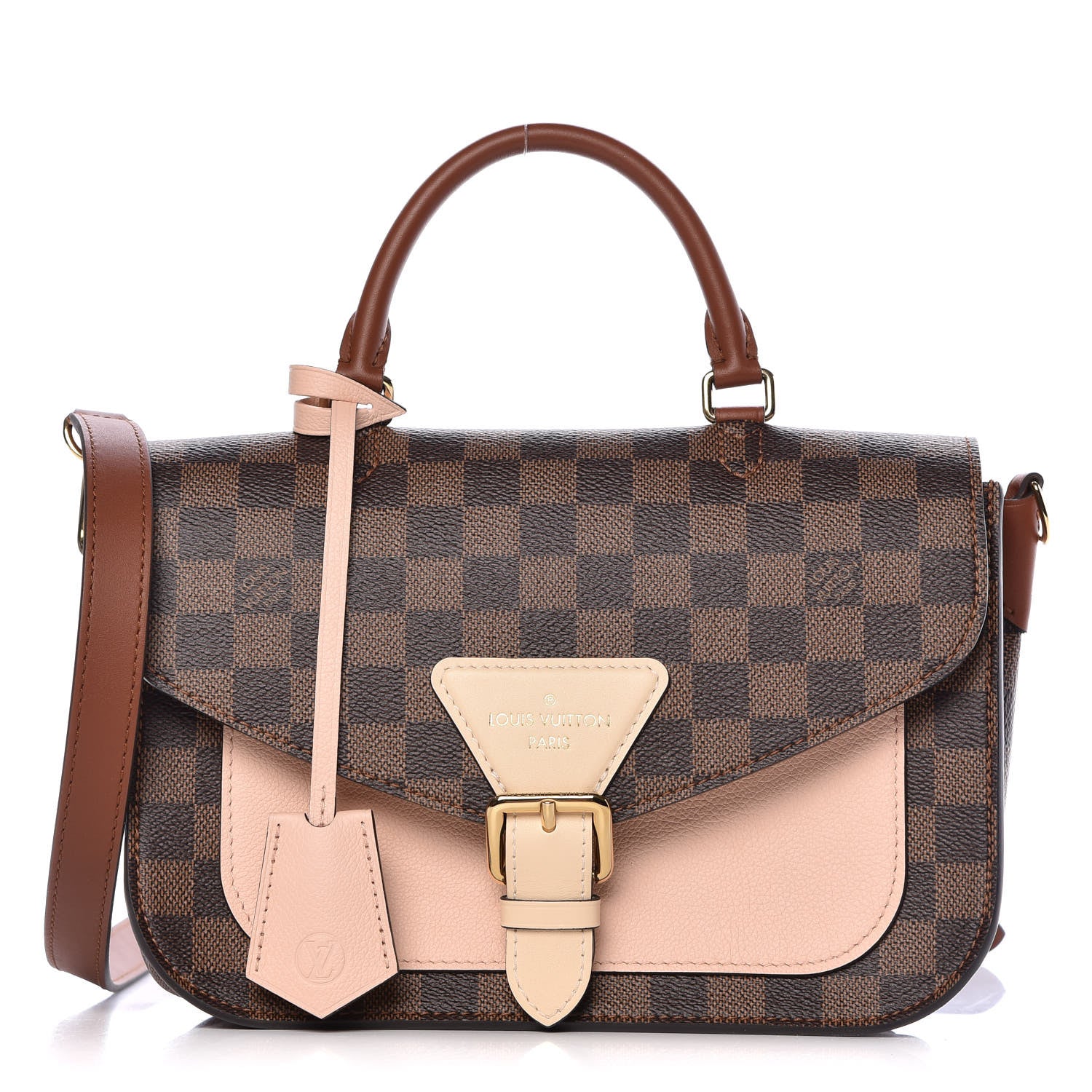 Louis Vuitton Damier Ebene Beaumarchais Venus Pink 1 of 9