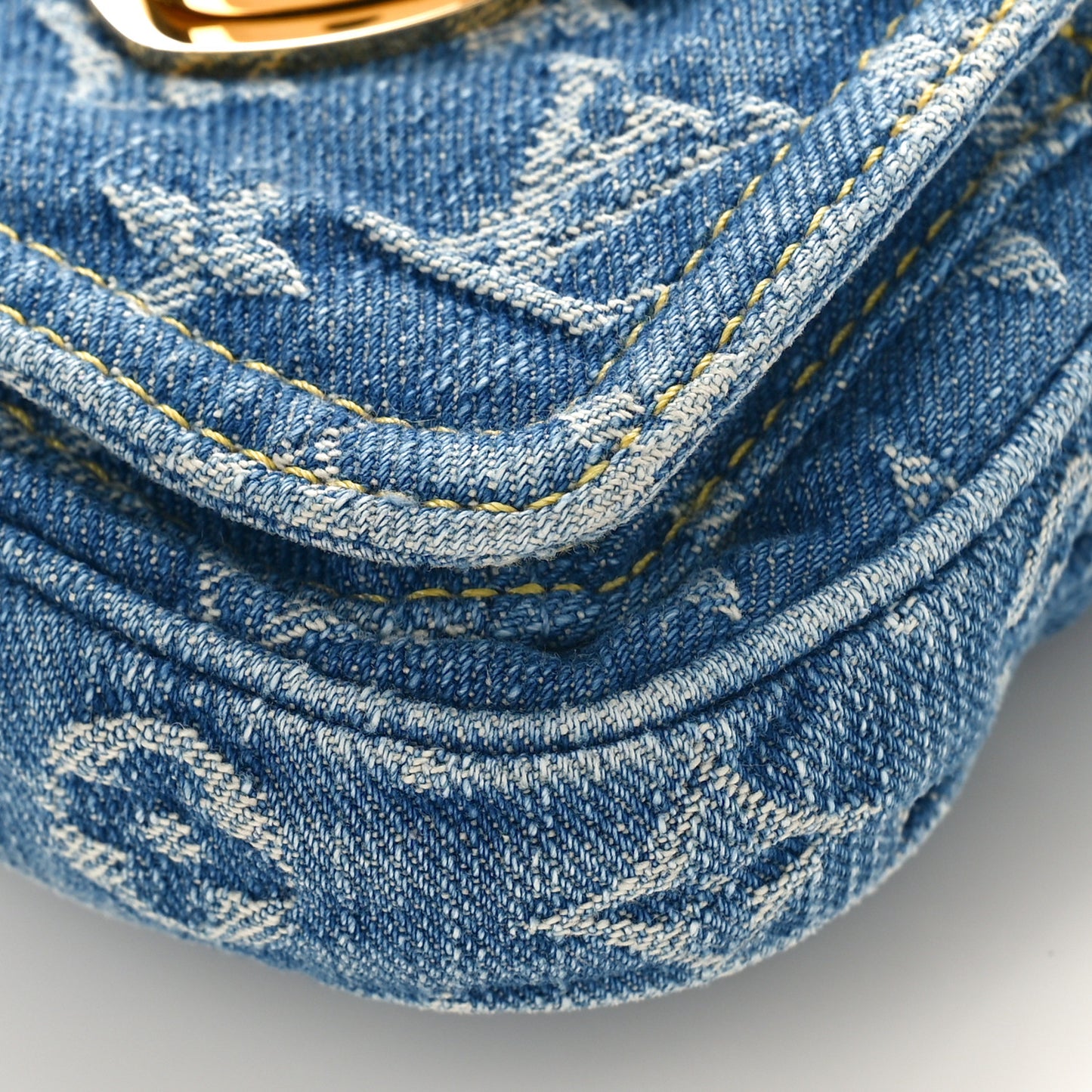 Monogram Denim Camera Bag Blue