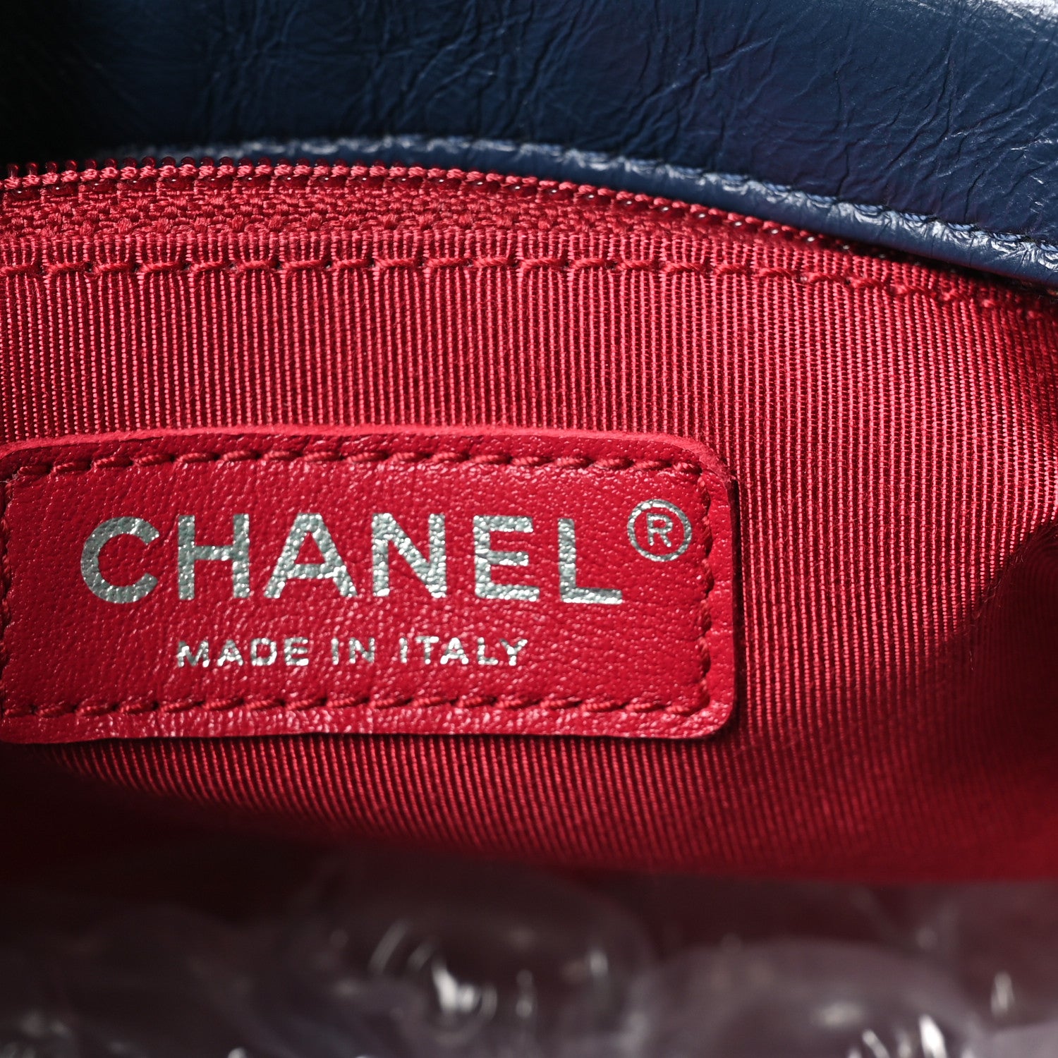 Chanel Aged Calfskin Quilted Medium Gabrielle Hobo Navy Black 7 of 10