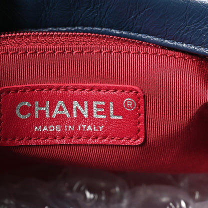 Chanel Aged Calfskin Quilted Medium Gabrielle Hobo Navy Black 7 of 10