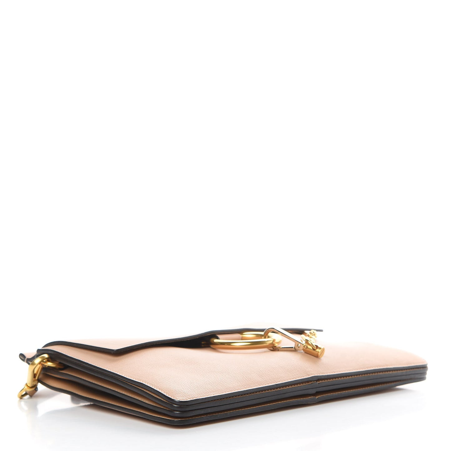 Calfskin Medium Faye Shoulder Bag Biscotti Beige