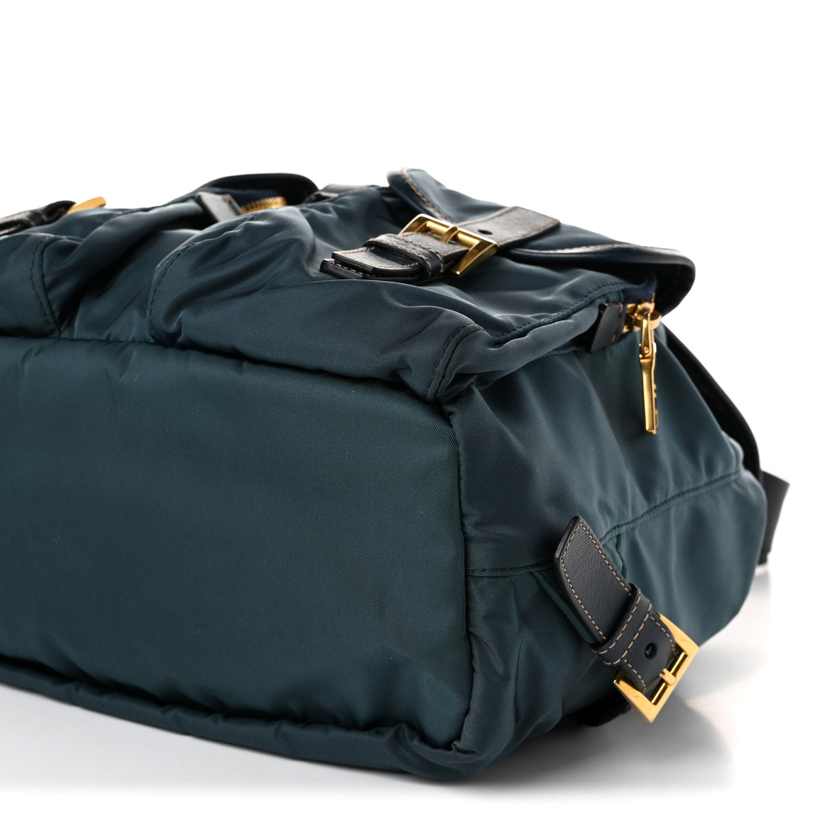 Prada Tessuto Nylon Saffiano Vela Backpack Denim 10 of 11