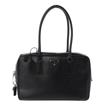 Prada Saffiano Lux Bowler Black 1 of 10