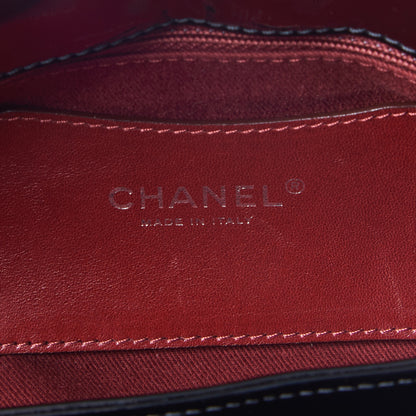 Chanel Patent Quilted Medium Just Mademoiselle Bowling Bag Black 7 of 9