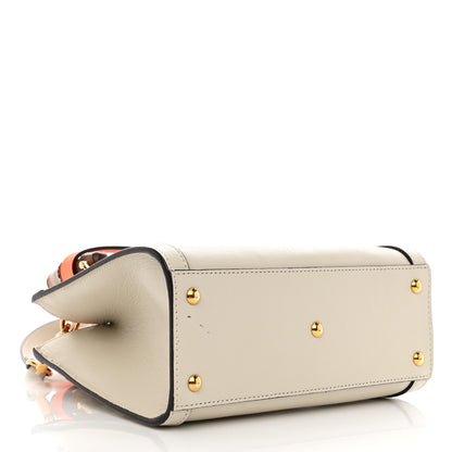 Gucci Wonka Grain Calfskin Mini Diana Tote Bag Mystic White Orange Fluo 4 of 12
