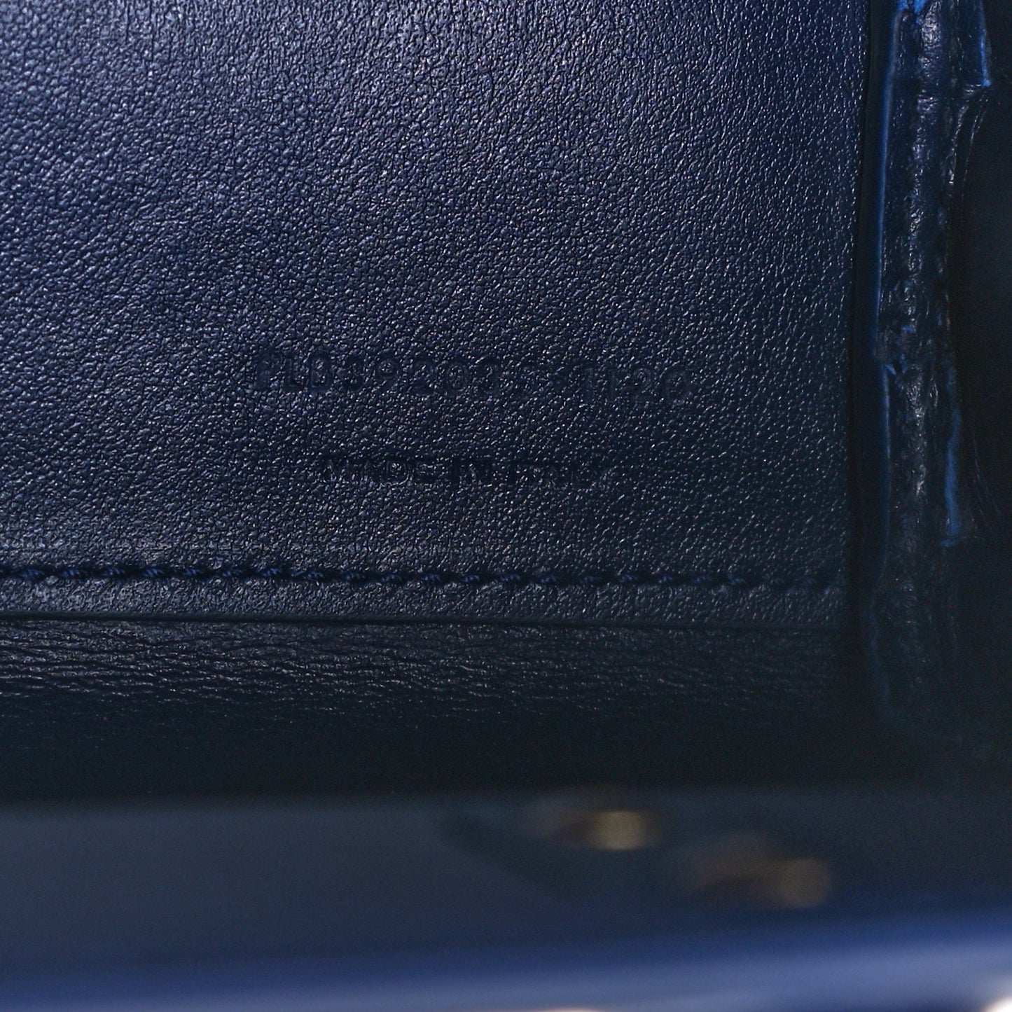 Calfskin Crocodile Embossed Nano Sac De Jour Royal Blue