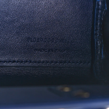 Saint Laurent Calfskin Crocodile Embossed Nano Sac De Jour Royal Blue 8 of 11