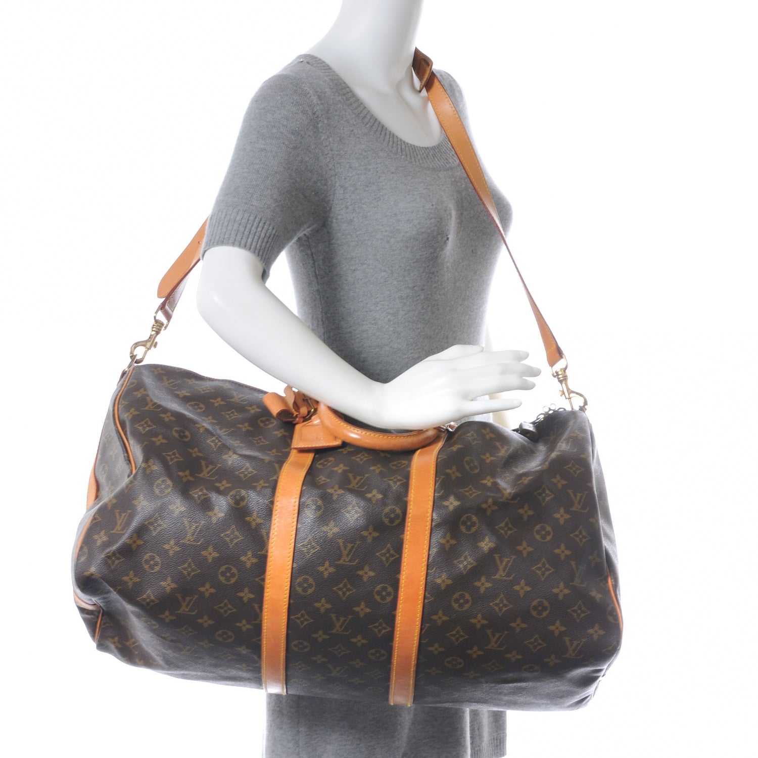 Louis Vuitton Monogram Keepall Bandouliere 55 2 of 7