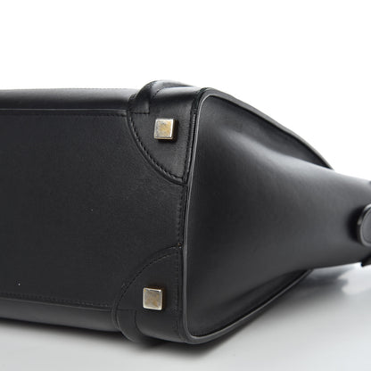 Celine Smooth Calfskin Micro Luggage Black 9 of 14