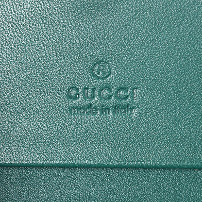 Gucci Calfskin Matelasse GG Marmont Card Case Wallet Emerald 6 of 8