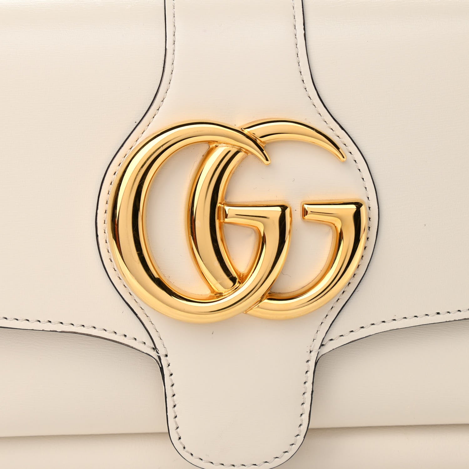 Gucci Calfskin Small Arli Flap Shoulder Bag Mystic White 8 of 12