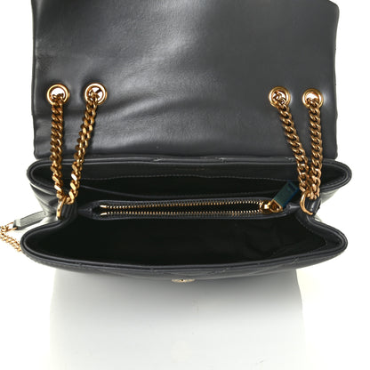 Saint Laurent Calfskin Y Quilted Monogram Small Loulou Chain Satchel Storm 4 of 5