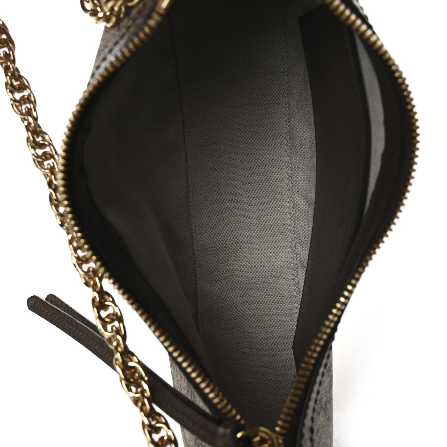 GG Supreme Monogram Textured Dollar Calfskin Web Small Ophidia GG Handbag Beige Ebony New Acero