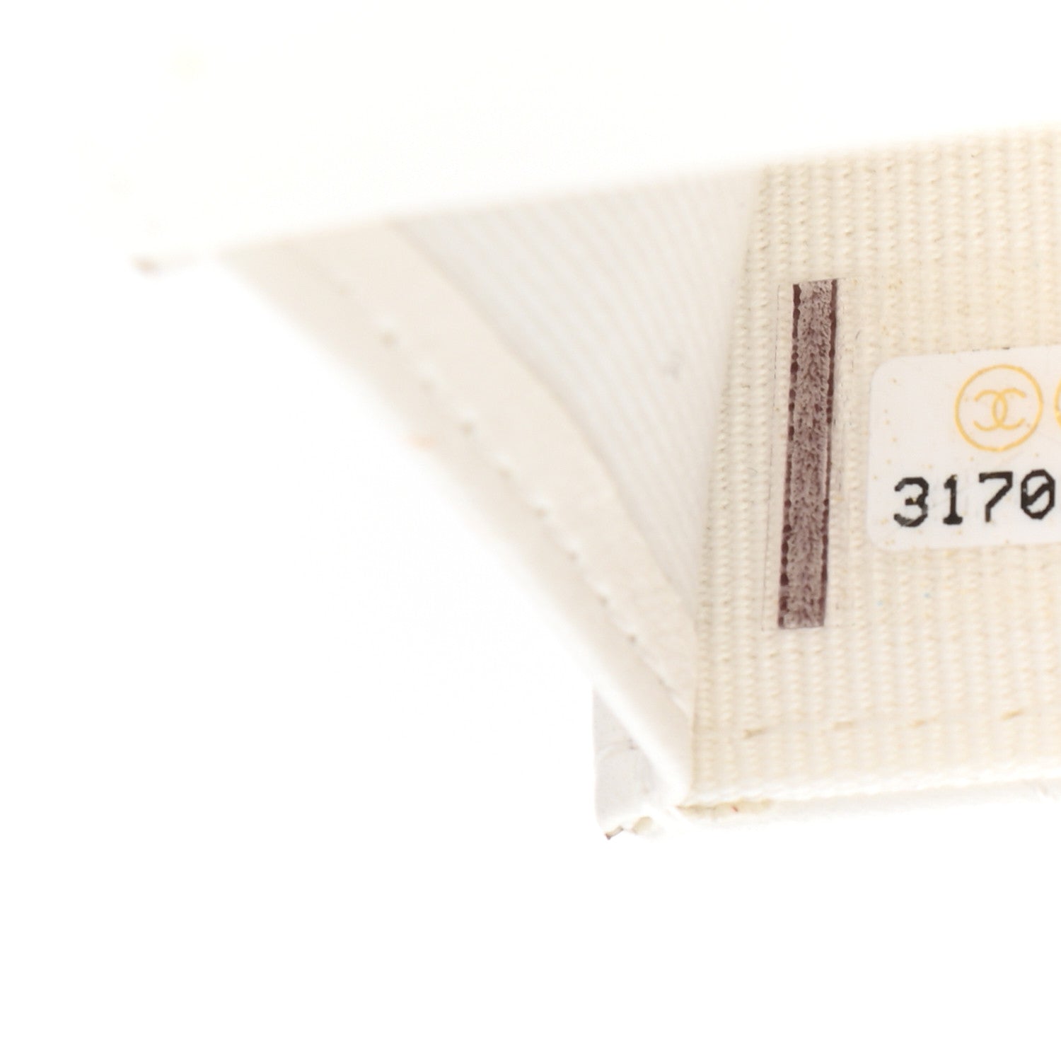 Chanel Lambskin Quilted CC Hook Card Holder White 8 of 9