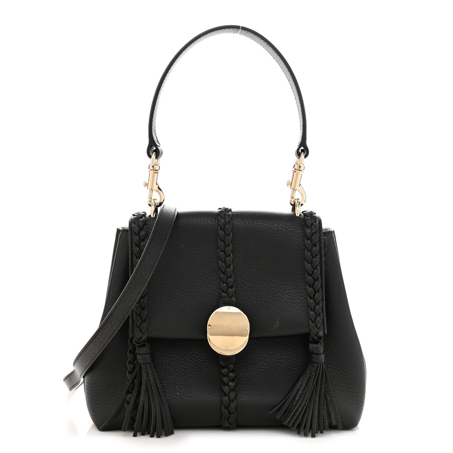 Chloe Grained Calfskin Small Penelope Soft Shoulder Bag Black 1 of 11