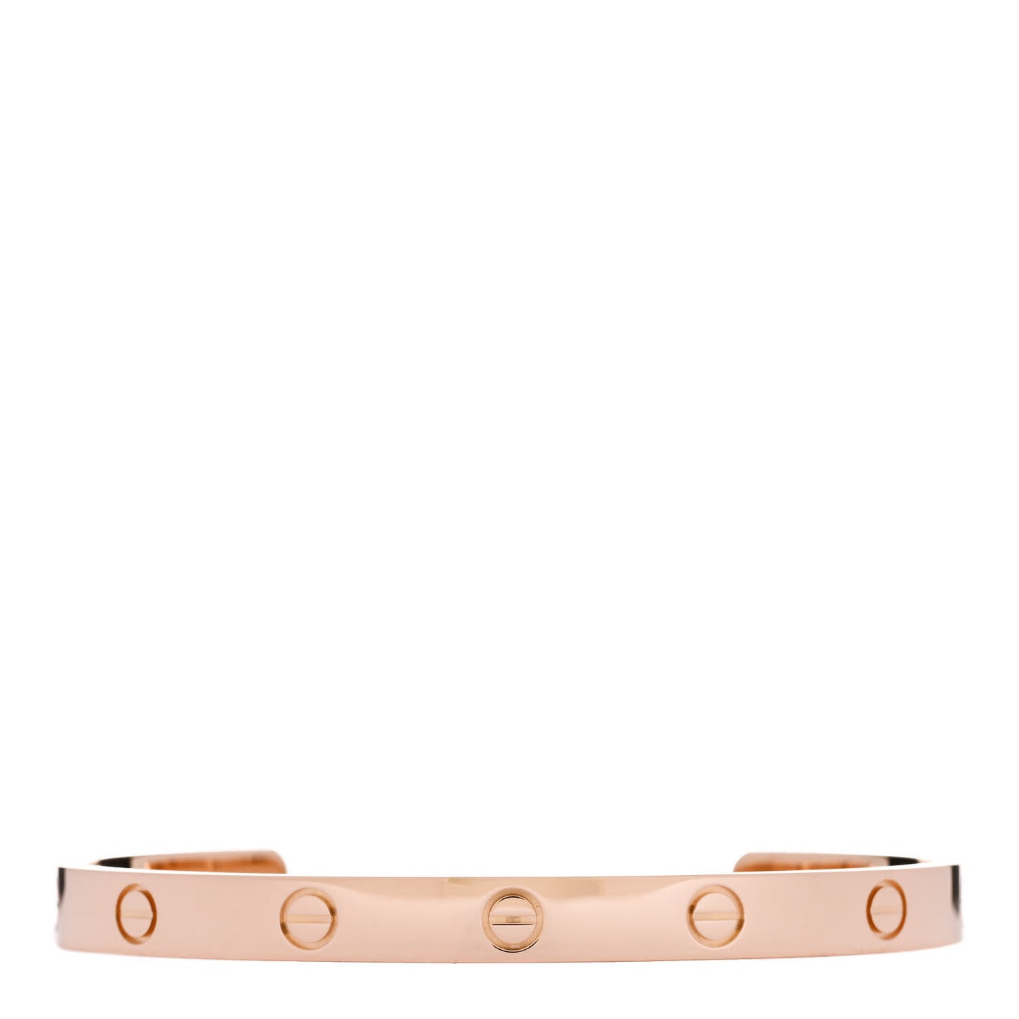18K Pink Gold LOVE Cuff Bracelet 18