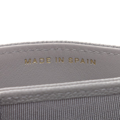 Chanel Caviar Quilted Flap Card Holder On Chain Grey 7 of 10