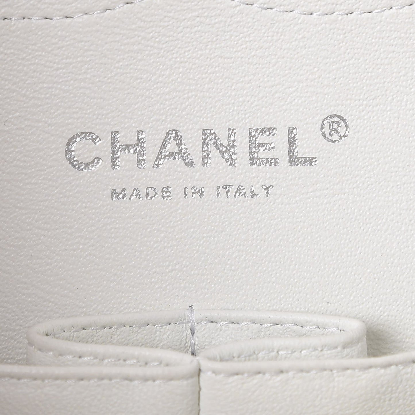 Caviar Quilted Jumbo Double Flap White