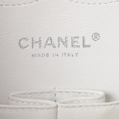 Chanel Caviar Quilted Jumbo Double Flap White 6 of 7