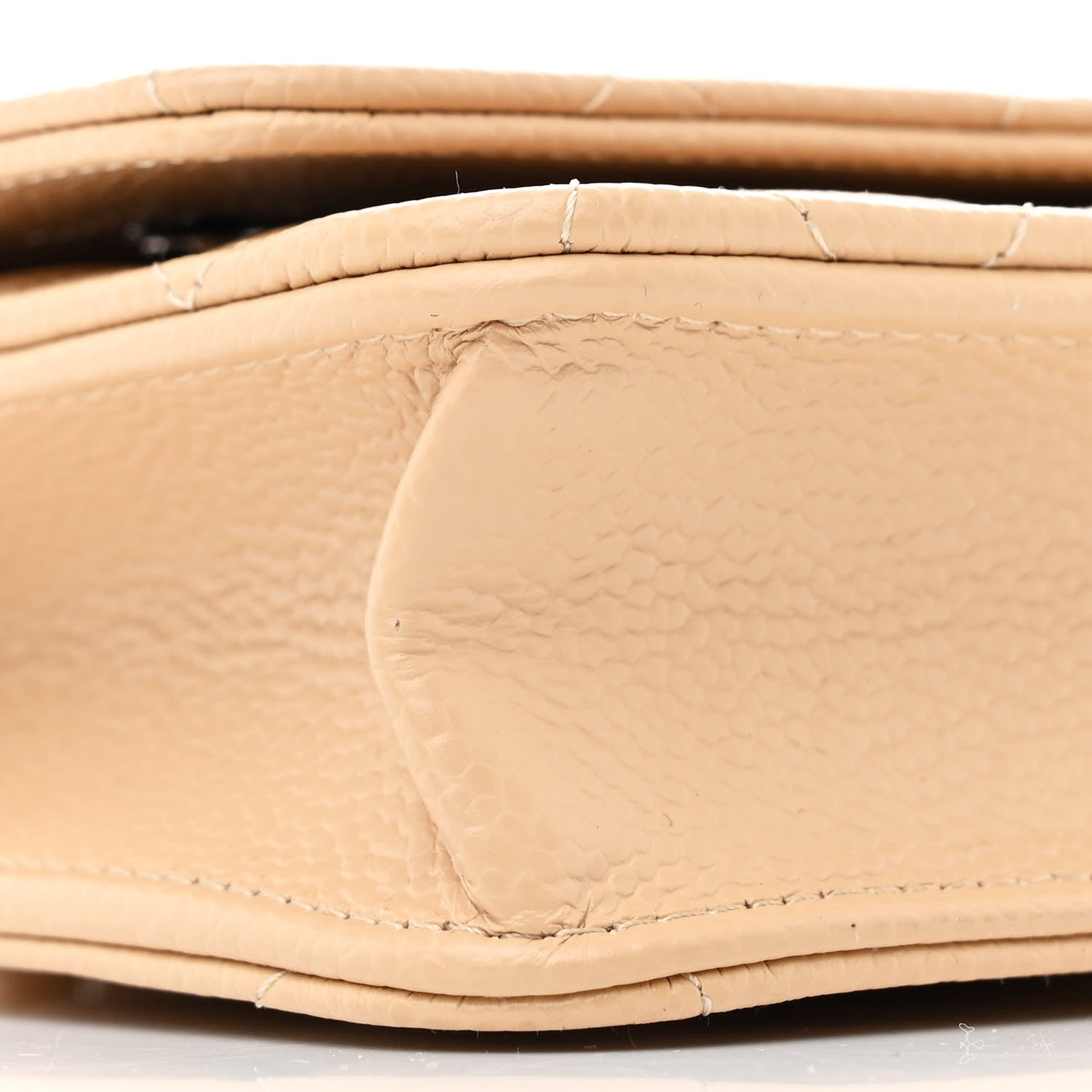 Chanel Caviar Quilted Wallet On Chain WOC Beige 10 of 12