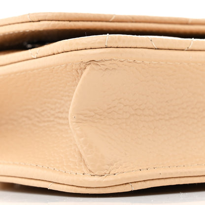Chanel Caviar Quilted Wallet On Chain WOC Beige 10 of 12