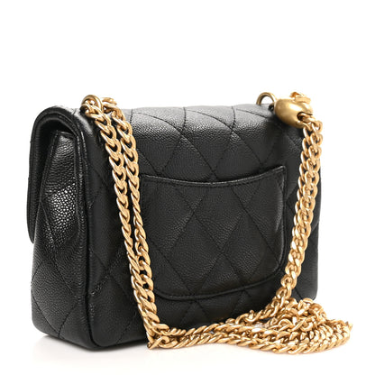 Chanel Caviar Quilted Mini Sweetheart Rectangular Flap Black 3 of 11