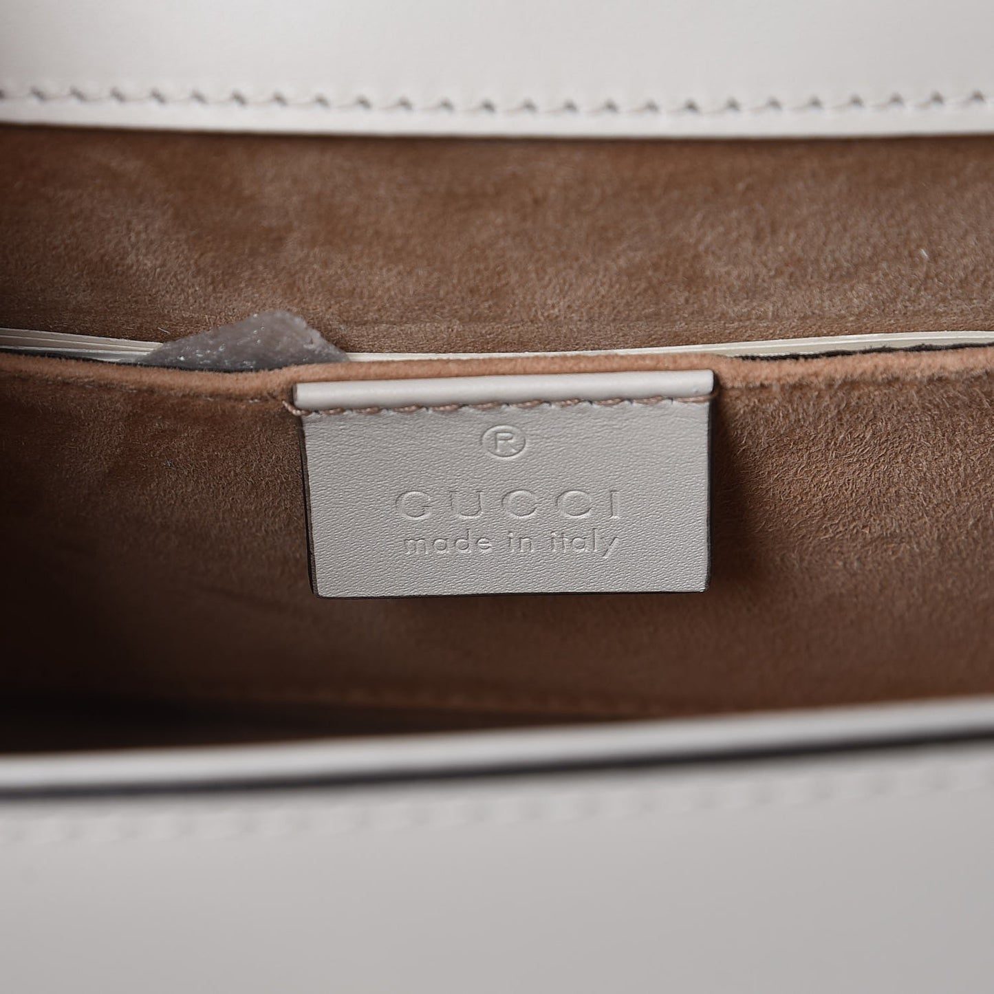 Calfskin Mini Sylvie Top Handle Bag White