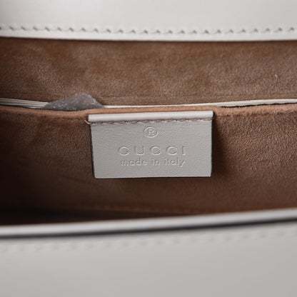 Gucci Calfskin Mini Sylvie Top Handle Bag White 8 of 10