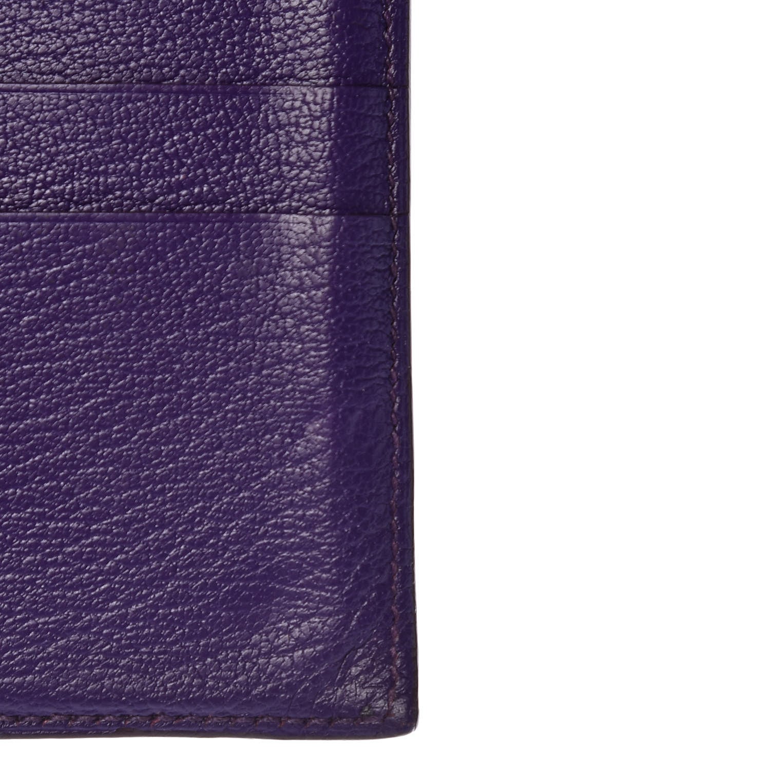 Hermes Chevre Mysore Medium Kelly Wallet Iris 9 of 9