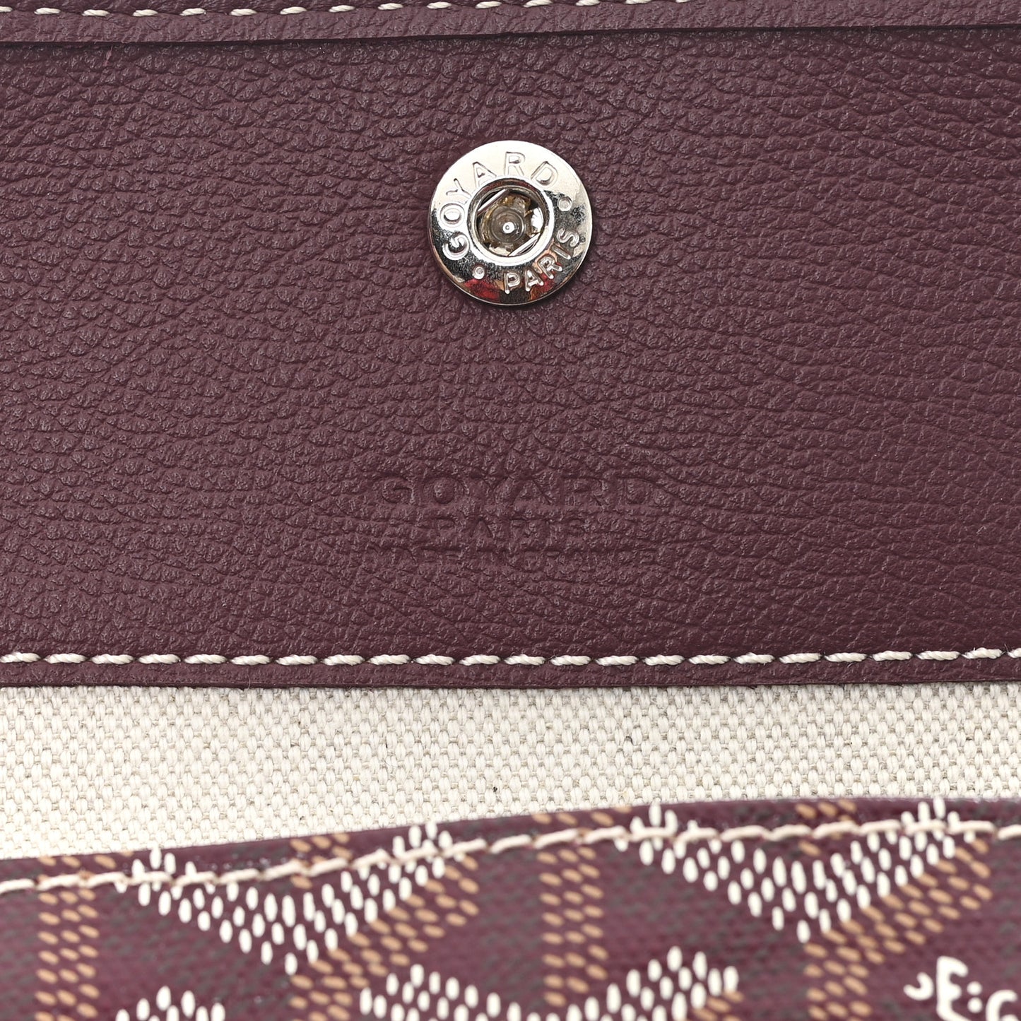 Goyardine Boheme Hobo Burgundy