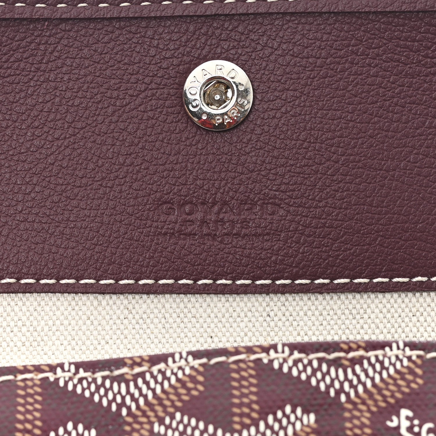 Goyard Goyardine Boheme Hobo Burgundy 7 of 11
