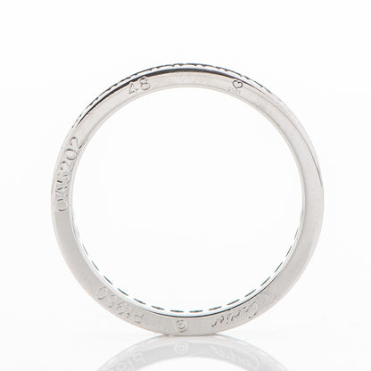 Cartier Platinum Diamond 2.4mm Ballerine Wedding Band Ring 48 4.5 5 of 7