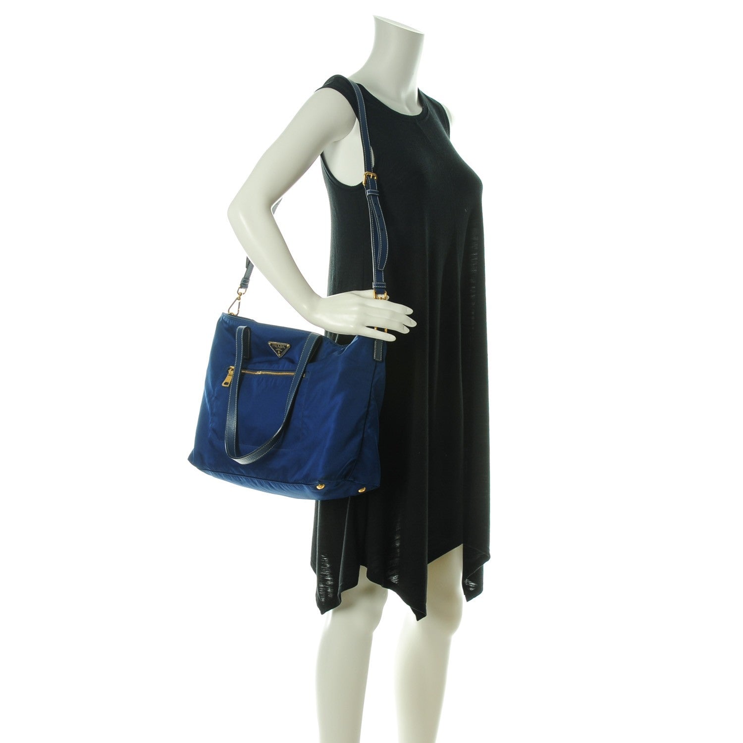 Prada Nylon Vela Tote Bleuette 2 of 8