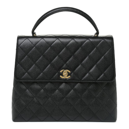 Chanel Caviar Quilted Jumbo Kelly Flap Black 1 of 14