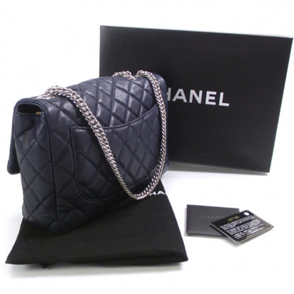 Chanel Washed Lambskin Jumbo Bijoux Chain Flap Navy 3 of 13
