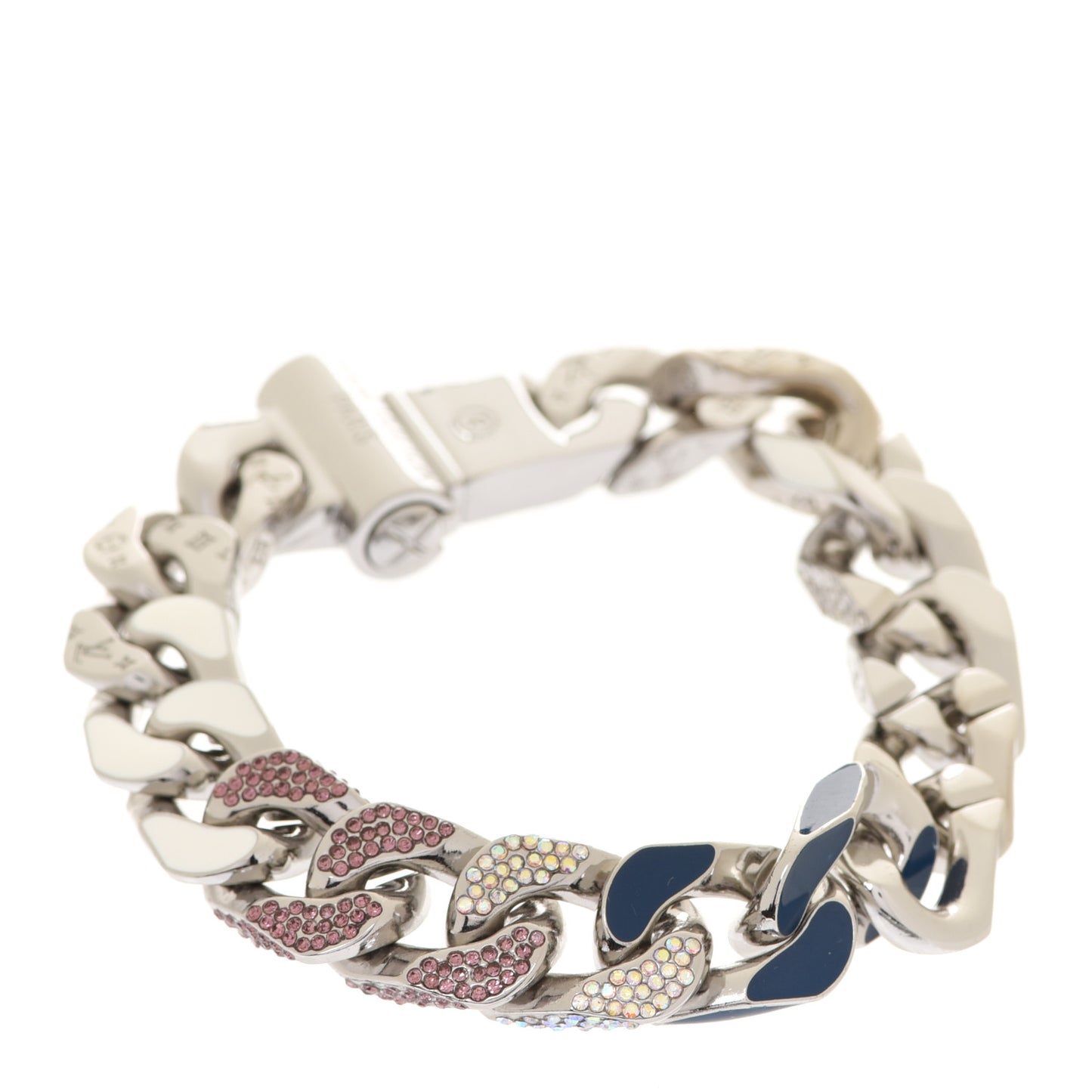 Crystal Chain Links Patches Bracelet