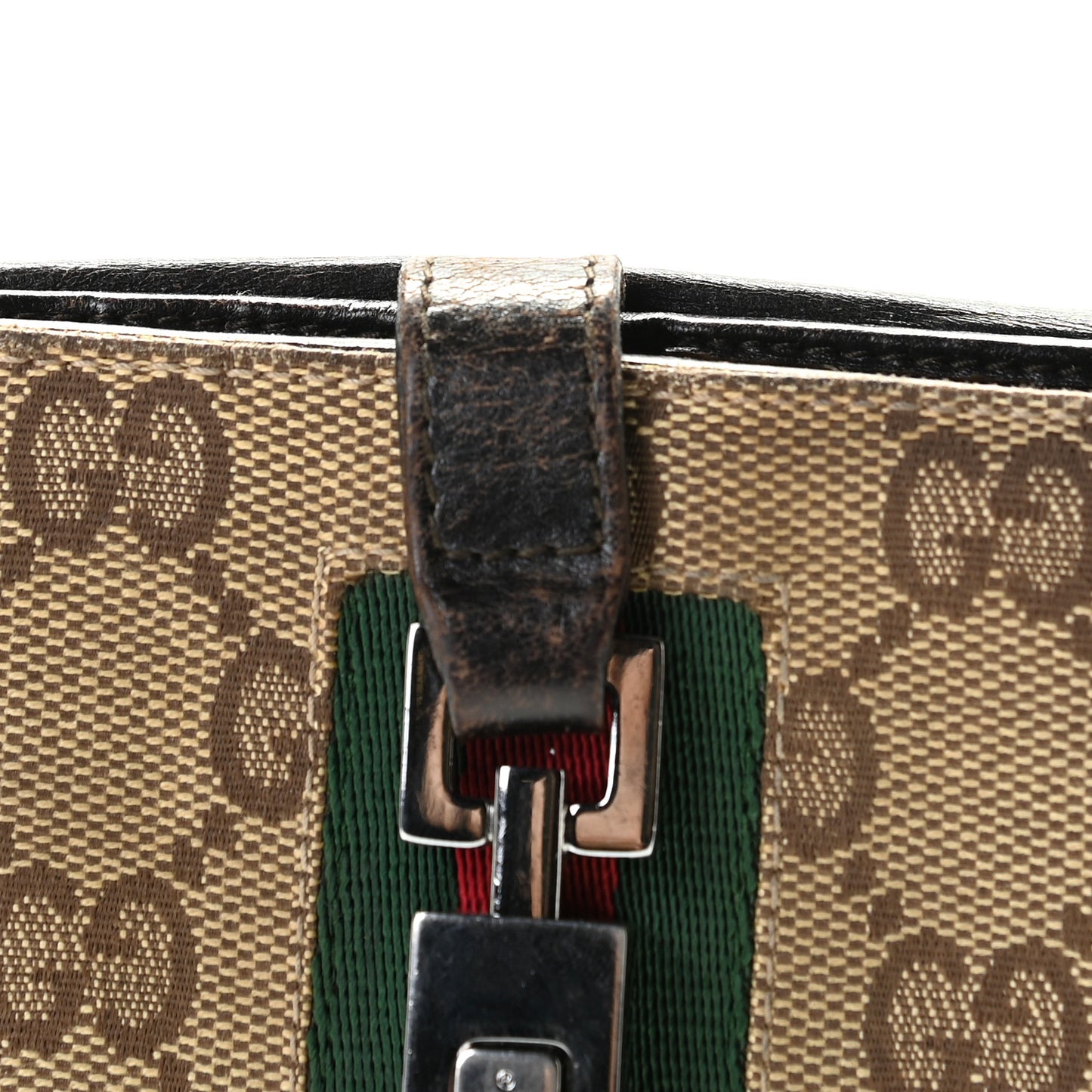 Monogram Web Jackie French Wallet Brown